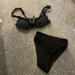 Toluca Two Piece - high waisted and underwire top